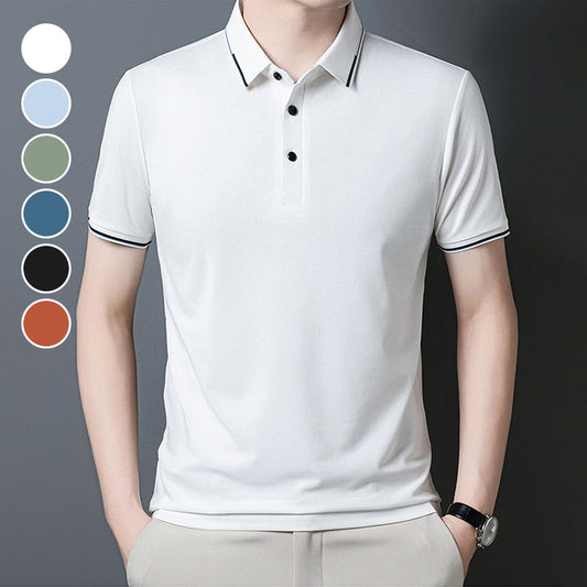 ✈️Free Versand beim Kauf von 2✈️Business Casual Lapel Short Sleeve T-Shirt