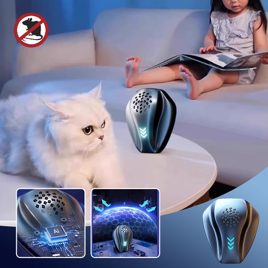 Repelente de roedores e baratas por impulsos ultrassónicos com tecnologia de IA