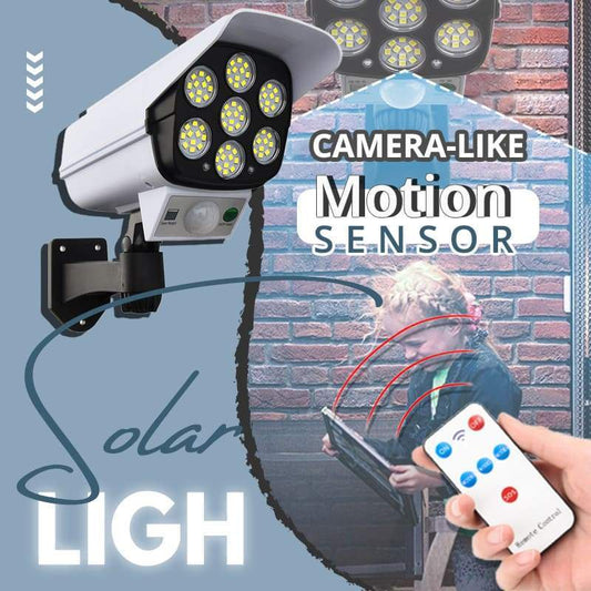 💥Luz solar com sensor de movimento semelhante a uma câmara