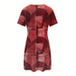 ⏳Oferta Especial por Tempo Limitado⏰Vestido Casual para Mulher com Estampado Patchwork