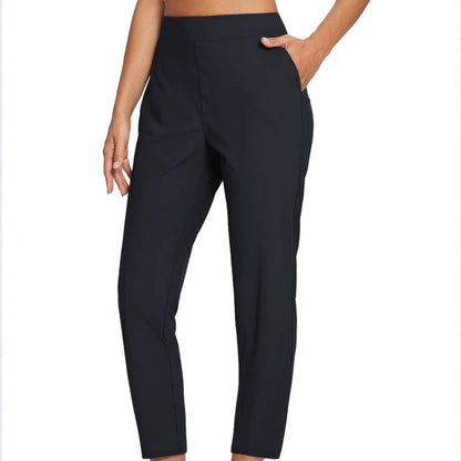 💜ÚLTIMO DIA DE PROMOÇÃO - 50% DE DESCONTO💜Calça feminina de cintura alta com elástico e bolsos com zíper