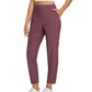 💜ÚLTIMO DIA DE PROMOÇÃO - 50% DE DESCONTO💜Calça feminina de cintura alta com elástico e bolsos com zíper