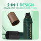 💇‍♀️COMPRE 3 E GANHE 2 GRÁTIS! ✨ Quick Cover Root Touch Up Stick - Aplicação em 10 segundos com fórmula resistente à água para cobertura instantânea dos cabelos grisalhos 🌟🧴