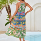 Vestidos femininos largos e encantadores com estampados arrojados