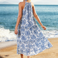 Vestidos femininos largos e encantadores com estampados arrojados
