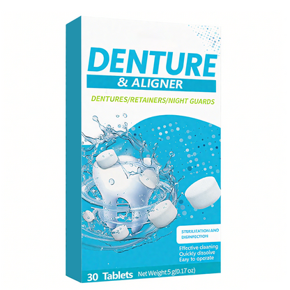🦷Pastilhas Efervescentes para Limpeza de Contenções e Próteses Dentárias