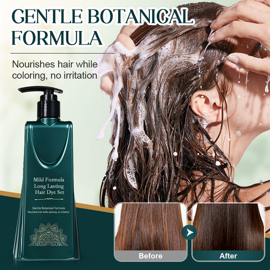 🔥 PROMOÇÃO QUENTE DE 2026: COMPRE 3 E GANHE 1 GRÁTIS! 🌿💇‍♀️ Conjunto de tinturas de cabelo de fórmula suave e longa duração – Suave para o couro cabeludo, cores vibrantes e cuidados nutritivos ✨📦
