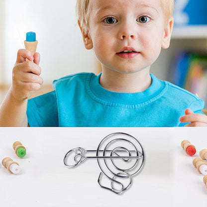 Quebra-cabeças de arame metálico - Educativos e divertidos