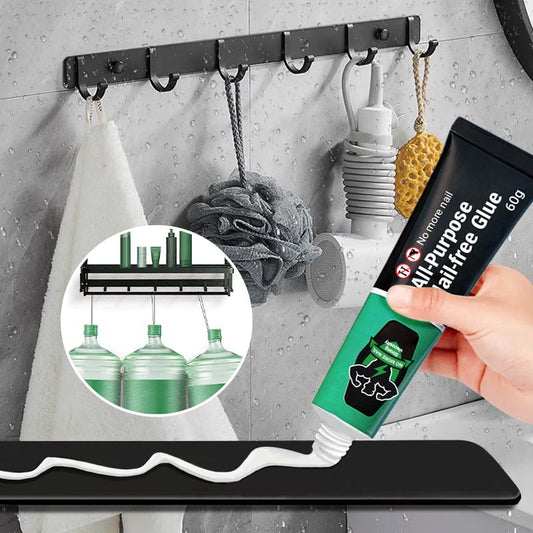 🔧 COMPRE 1 E GANHE 1 GRÁTIS! ✨ Cola multiusos sem pregos – Fixação forte e instantânea, à prova de água e para várias superfícies 🏠