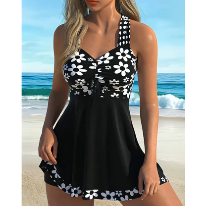 🌸 50% DE DESCONTO AGORA! ☀️ Fatos de banho tankini com estampado floral para mulher e calções curtos – Tecido de secagem rápida, corte confortável e cobertura discreta 🏖️