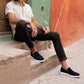 Sapatos masculinos tradicionais sem atacadores e respiráveis