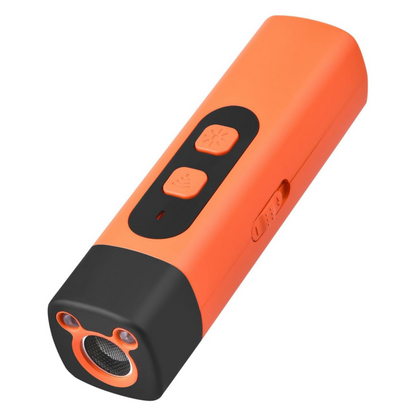 🐕 50% DE DESCONTO AGORA! ✨ REPELENTE PORTÁTIL PARA CÃES - Tecnologia ultrassônica e LED estroboscópico, recarregável e à prova d'água, seguro e humanitário para atividades ao ar livre 🛡️🔦