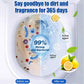 🍋 COMPRE 1 E GANHE 1 GRÁTIS! ✨ Pastilhas de limpeza para sanitas com aroma a limão - Remoção efervescente de manchas com frescura e proteção antibacteriana durante 7 dias 💦🚽
