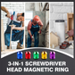 ⚡3-in-1 Magnetic Screwdriver Ring – Quick Bit Swap, Secure Hold & Portable