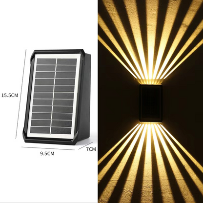 ⏳Oferta por tempo limitado: 50% de desconto⏰ Conjunto de luminárias de parede solares, à prova de água, para exteriores💡