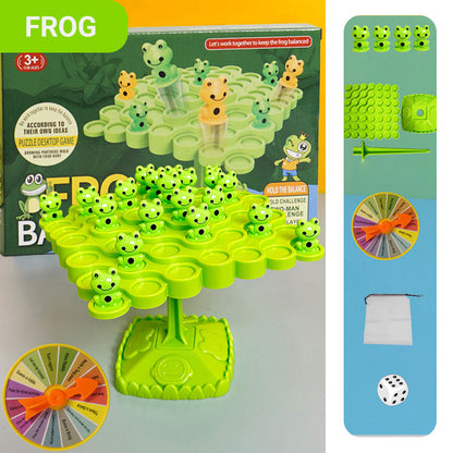 🐸Brinquedo de empilhar sapo-arborícola de equilíbrio