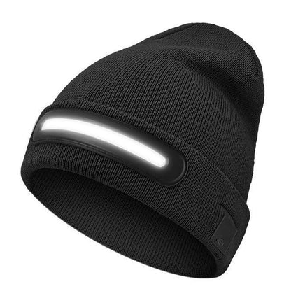 Gorro Bluetooth recarregável com luz