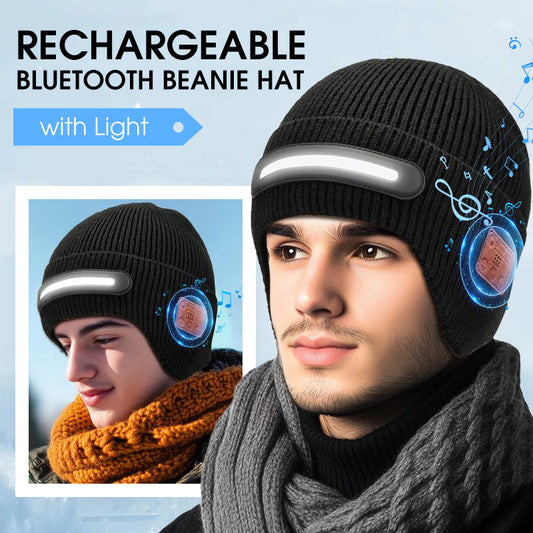 Gorro Bluetooth recarregável com luz
