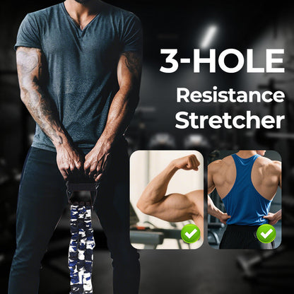 💪Faixa elástica de látex natural com 3 resistências - Alongamento de corpo inteiro e treino de força
