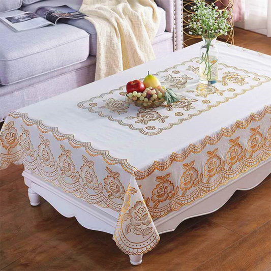 Manta de mesa impermeável em PVC com relevo
