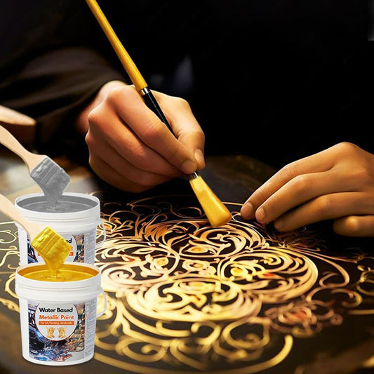 🔥Compre 2 e leve 1 grátis🪙Tinta folha de ouro à base de água para arte, pintura e artesanato