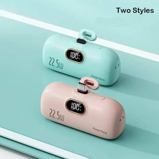 🔋 Novos produtos Oferta por tempo limitado ✨ Mini carregador portátil para telemóvel com 5000 mAh