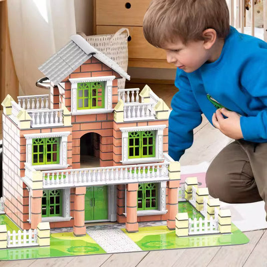 Conjunto de 214 peças de brinquedos de simulação DIY para crianças