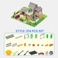 Conjunto de 214 peças de brinquedos de simulação DIY para crianças