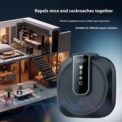 O repelente ultrassónico anti-barcos e ratos é potente - tecnologia inteligente de 360°