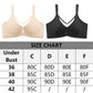 🏆 💐Soutien feminino elegante, transparente e com cobertura total, tamanho plus size