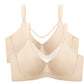 🏆 💐Soutien feminino elegante, transparente e com cobertura total, tamanho plus size