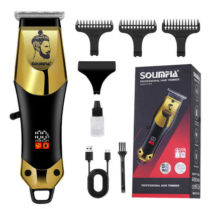 ⏳Promoção por tempo limitado⏰ Máquina de cortar cabelo elétrica multifuncional para homem – Lâminas de precisão, recarregável e de qualidade profissional para uso doméstico ✂️