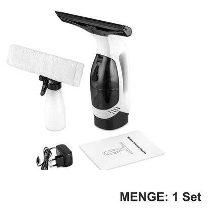 🔥 SUPERPROMOÇÃO: 50% DESCONTO 🔥 Kit de Aspirador de Vidros Sem Fios e Recarregável de 20W – Ferramenta Portátil para Limpeza de Vidros 💦