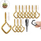 🛠️50% DE DESCONTO AGORA! 🔒 Conjunto de 20 ganchos quadrados com fecho de pressão – Fecho seguro, versáteis e resistentes para bonsais, luzes e decoração ✨