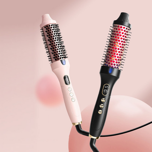 💇‍♀️ 50% DE DESCONTO AGORA! 🔥 Modelador mágico 2 em 1 – Alisa e encaracola instantaneamente, com infusão de queratina e proteção anti-queimadura ✨