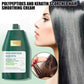 ⏳Desconto de 50% por tempo limitado⏰Creme hidratante e alisante com polipeptídeo de queratina para reparar os danos do cabelo🥇