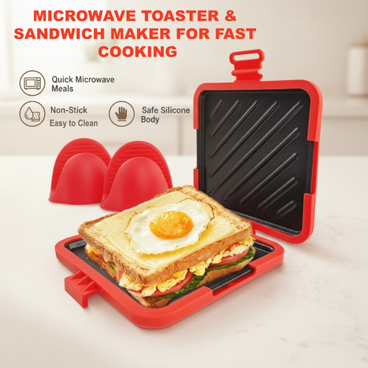 🔥Novidades 2026: 50% de desconto por tempo limitado!🔥Torradeira e sanduicheira para micro-ondas para cozinhar rapidamente