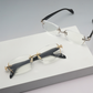 Óculos Anti-Luz Azul com Plaqueamento de Luxo e Proteção Integrada para os Olhos – Design Premium, Resistente & Elegante