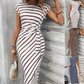 🥰Vestido elegante com cintura com laço para mulher
