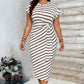 🥰Vestido elegante com cintura com laço para mulher