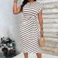 🥰Vestido elegante com cintura com laço para mulher