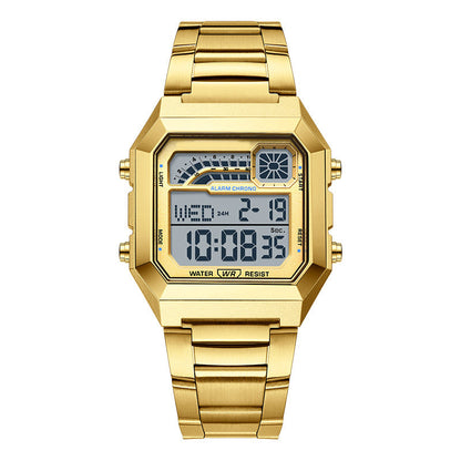🔥Ofertas quentes - Unisex - Relógio digital com ecrã quadrado e luz indicadora