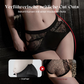 Cueca feminina com renda e recortes