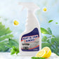 Spray espumante para remoção de manchas de óleo pesado na cozinha