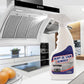 Spray espumante para remoção de manchas de óleo pesado na cozinha