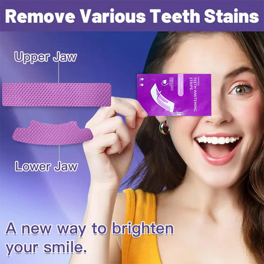 💜Tiras branqueadoras seguras e eficazes. Ilumine suavemente o seu sorriso para ganhar confiança no dia a dia. Não perca esta oportunidade! 🌸💎