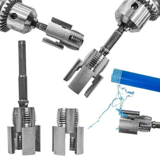 🔥Ferramenta integrada para roscar tubos internos e externos