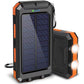 ⚡Portable Solar Power Bank, Solar Powered Charger with Dual LED Flashlights, Power Bank for Travel, Camping