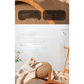 💖50% DESCONTO!🐱Bola arranhadora de sisal natural para gatos com almofada de cartão✨