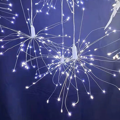 🔥Luzes solares tipo fogos de artifício para jardim e festas
